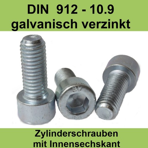Din 912 galv verzinkt - 912, 10.9