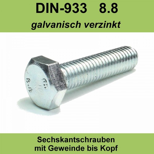 Din 933 8 sechskant - m6,