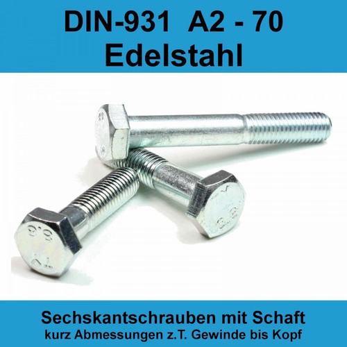 Din 931 sechskantschrauben - m8,
