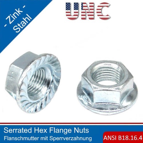 Unc sechskantmutter mit - unc,