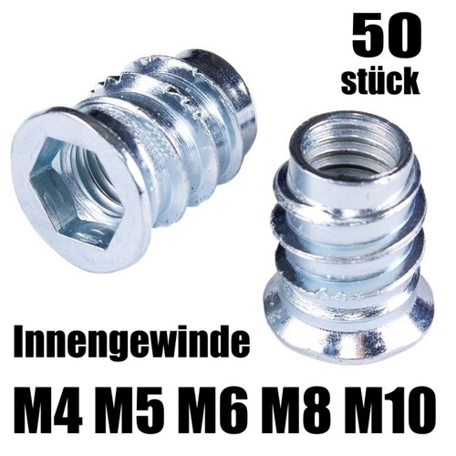 50x einschraubmuffen muffen - 50x,